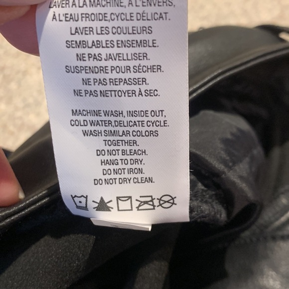 Reitman’s High-Waisted Straight-Leg Faux Leather Pants Women 14 Tall - Picture 17 of 17